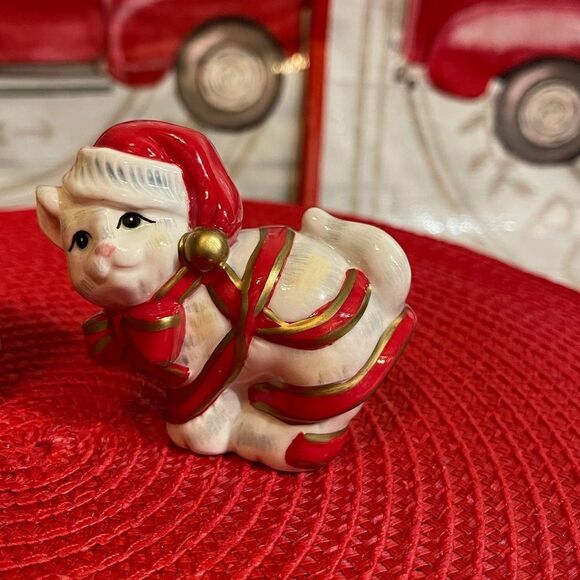 Fitz and Floyd Kitty Kringle salt and pepper NWT - Picture 3 of 12